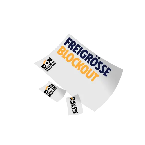 Textiltransfer Freigröße Blockout